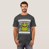 Lelijke Kerstmankleding Kerstkikker grappig T-shirt (Voorkant volledig)