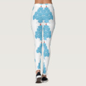 lelijke kerstmanmaskerboom leggings (Achterkant)