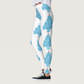 lelijke kerstmanmaskerboom leggings (Links)
