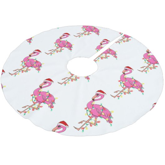 lelijke kerstmansanta claus flamingo kerstboom rok (Gekanteld)
