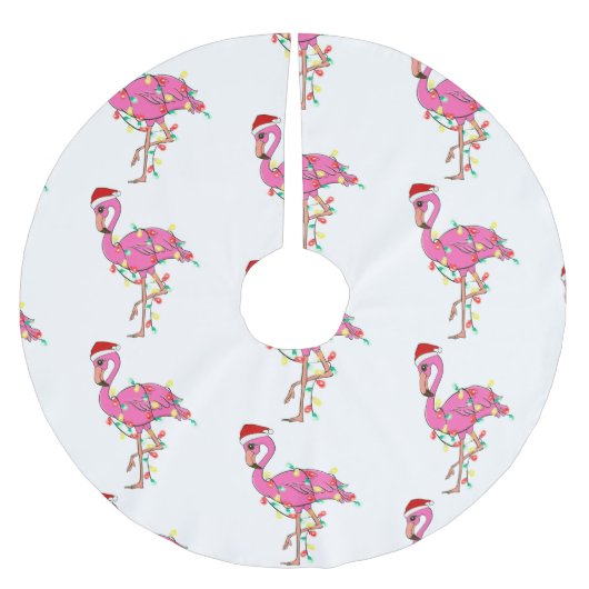 lelijke kerstmansanta claus flamingo kerstboom rok (Voorkant)