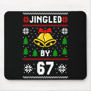 Lelijke Kerstmis 67 Meme-ontwerp Fun Zes Zeven Han Muismat