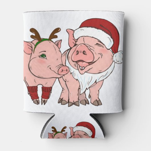 lelijke kerstmis blikjeskoeler (Voorkant)