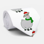 lelijke kerstmis lama santa claus stropdas (Opgerold)
