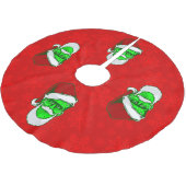 Lelijke kerstmis Santa Frankenstein monster sneeuw Kerstboom Rok (Gekanteld)