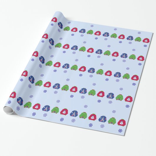 Lelijke Kerstmouwen Cadeaupapier (Uitgerold)