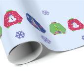 Lelijke Kerstmouwen Cadeaupapier (Rol Hoek)