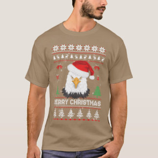 Lelijke Kerstmuts Adelaar Kerstman Prettig Kerstfe T-shirt