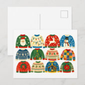 Lelijke Kerstmuts Collage Briefkaart (Voorkant / Achterkant)