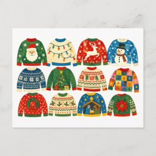 Lelijke Kerstmuts Collage Briefkaart
