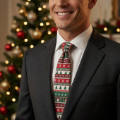 Lelijke Kerstmuts Fair Isle Stropdas