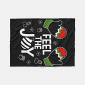 Lelijke Kerstmuts Fleece Deken (Voorkant (Horizontaal))