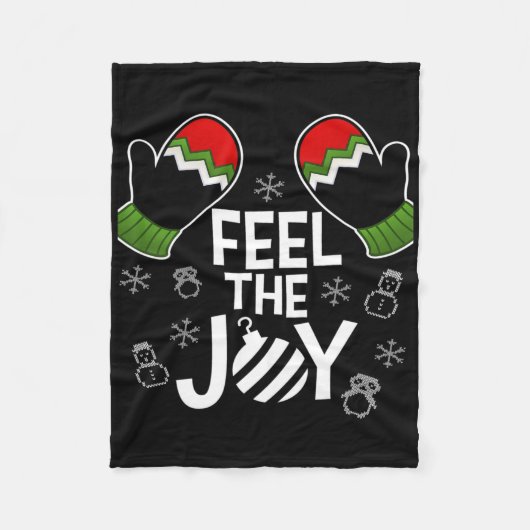 Lelijke Kerstmuts Fleece Deken (Voorkant)