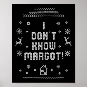 Lelijke Kerstmuts Ik Ken Margot Niet  Poster