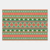 Lelijke Kerstmuts Inpakpapier Vel (Voorkant)