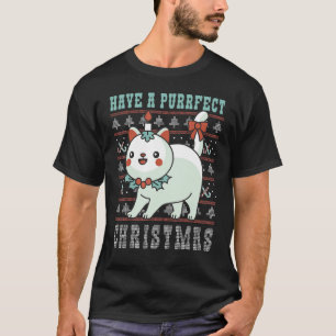 Lelijke Kerstmuts Kat met Kaars Hulst en C T-shirt