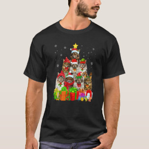 Lelijke Kerstmuts Kattenboom Maine Coon Kat Xm T-shirt