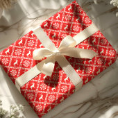 Lelijke Kerstmuts Red Deer Cadeaupapier