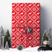 Lelijke Kerstmuts Red Deer Cadeaupapier