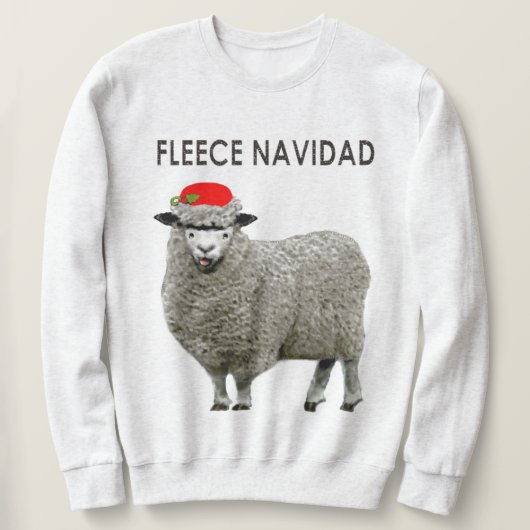 Lelijke Kerstmuts Schapen Trui (Design voorkant)