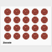 Lelijke Kerstmuts Sjaal Rood Wit Ronde Sticker (Vel)