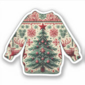 Lelijke Kerstmuts Sticker (Voorkant)