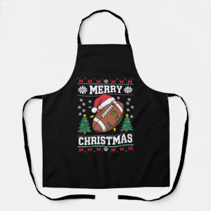 Lelijke Kerstmuts Stijl Kerstman American Football Schort