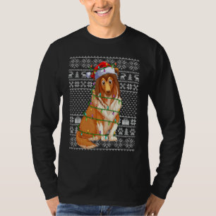Lelijke Kerstmuts Stijl Kerstman Shetland Schapen T-shirt