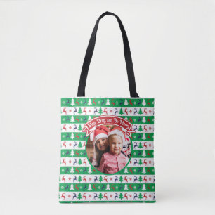 Lelijke Kerstmuts Trui Familie Foto Tote Bag