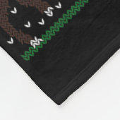 Lelijke Kerstmuts Voetbal Fleece Deken (Hoek)