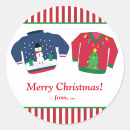 Lelijke Kerstmutsen Kerstfeest Sticker