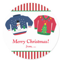 Lelijke Kerstmutsen Kerstfeest Sticker