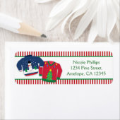 Lelijke Kerstmutsen Vakantie Adreslabels Etiket (Insitu)