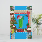 lelijke kerstpup briefpapier (Staand voorkant)