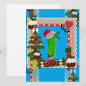 lelijke kerstpup feestdagenkaart (Voorkant / Achterkant)