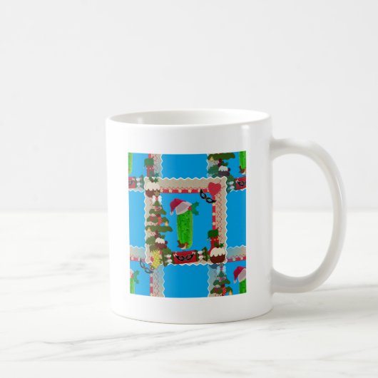 lelijke kerstpup koffiemok (Rechts)