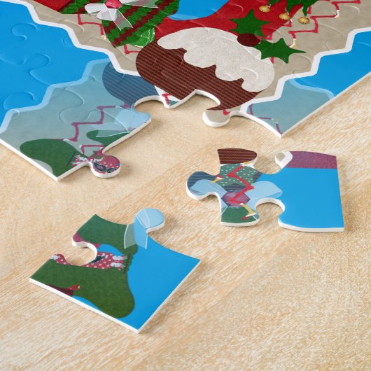 lelijke kerstpup legpuzzel (Zijkant)