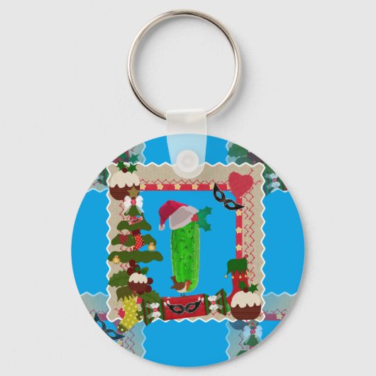lelijke kerstpup sleutelhanger (Voorkant)