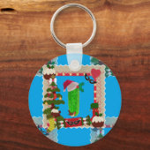 lelijke kerstpup sleutelhanger (Voorkant)
