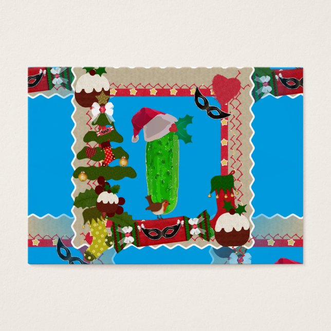 lelijke kerstpup visitekaartje (Voorkant)