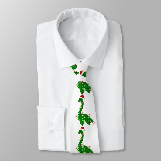 lelijke kerstsanta Loch ness Monster Stropdas (Gebonden)
