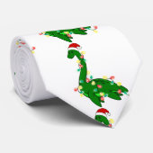 lelijke kerstsanta Loch ness Monster Stropdas (Opgerold)