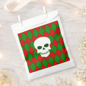 Lelijke kerstschedel Harlekijn griezelig Bedankzakje (Geknipt)