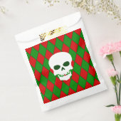 Lelijke kerstschedel Harlekijn griezelig Bedankzakje (Gezegeld)