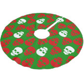 Lelijke kerstschedels rood wit groen kerstboom rok (Gekanteld)