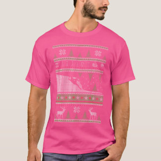Lelijke Kerststijl Gift Rock Klimmen T-shirt