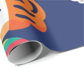 lelijke kersttijger kerstman cadeaupapier (Rol Hoek)