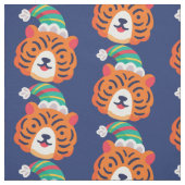 lelijke kersttijger kerstman stof (Swatch)