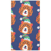 lelijke kersttijger kerstman tafelkleed (Voorkant)