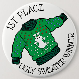 Lelijke Kersttrui 1e plaats Winner Button